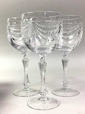 Lot 6 - CUT GLASS CLARET JUG