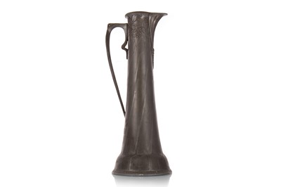 Lot 139 - WALTER SHERF & CO., JUGENDSTIL 'OSIRIS' PEWTER PITCHER