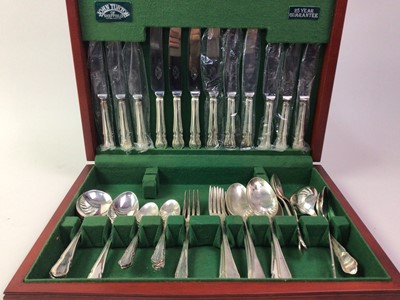 Lot 127 - PART CANTEEN OF SILVER PLATED CUTLERY