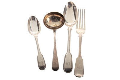 Lot 1377 - COLLECTION OF SILVER FLATWARE