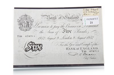 Lot 21 - BANK OF ENGLAND WHITE 'BEALE' BANKNOTE
