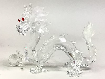 Lot 142 - SWAROVSKI CRYSTAL FABULOUS CREATURES 1997 'THE DRAGON'