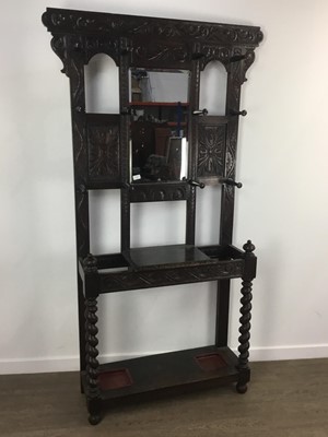 Lot 273 - CARVED OAK HALLSTAND