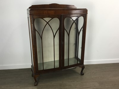 Lot 285 - MAHOGANY DISPLAY CABINET