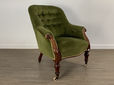 Lot 291 - MAHOGANY ARMCHAIR