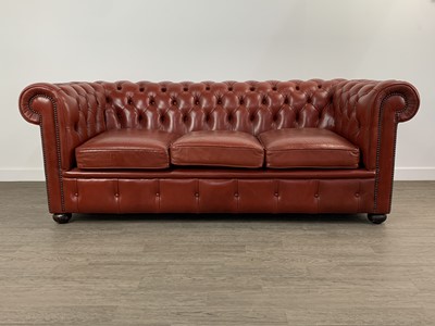 Lot 293 - CHESTERFIELD THREE SEAT SETTEE