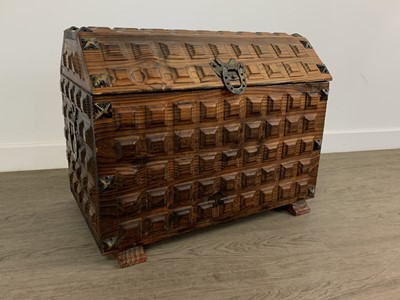 Lot 299 - REPRODUCTION DOME TOP STORAGE CHEST