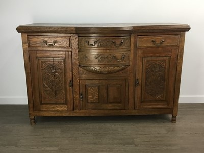 Lot 286 - CARVED OAK SIDEBOARD