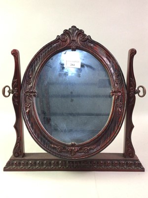 Lot 284 - SMALL UPRIGHT DRESSING MIRROR