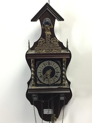 Lot 366 - REPRODUCTION DUTCH STYLE WALL CLOCK