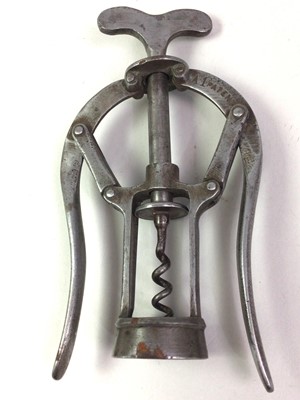 Lot 393 - PATENT DOUBLE LEVER CORKSCREW