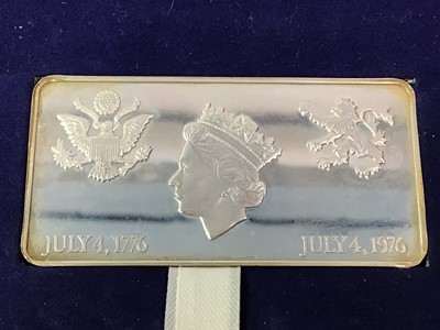 Lot 423 - DANBURY MINT SILVER INGOT