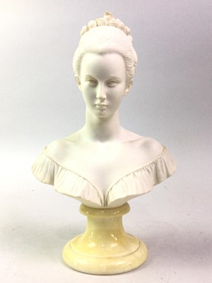 Lot 187 - PAIR OF WHITE RESIN BUSTS