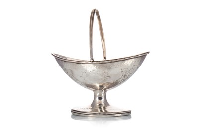 Lot 1396 - GEORGE III SCOTTISH SILVER BASKET