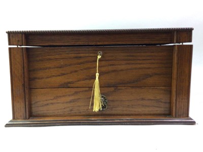 Lot 446 - OAK STORAGE BOX