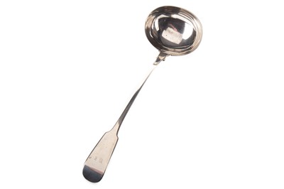 Lot 1398 - EARLY VICTORIAN SILVER SOUP LADLE