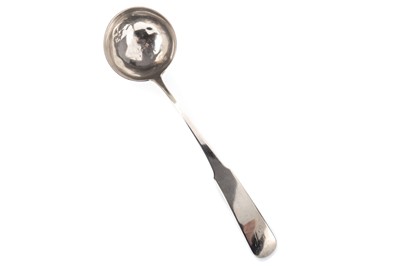 Lot 1389 - GEORGE III SILVER SOUP LADLE