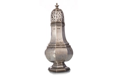 Lot 1401 - GEORGE V SILVER SUGAR CASTER