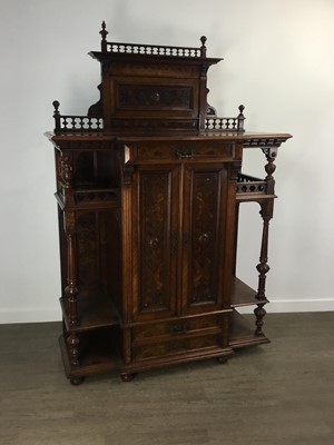 Lot 177 - VICTORIAN WALNUT BREAKFRONT CABINET