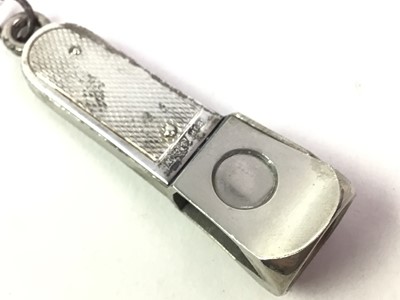 Lot 492 - SILVER MOUNTED CIGAR CUTTER