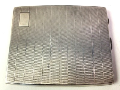 Lot 521 - SILVER CIGARETTE CASE