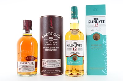 Lot 198 - ABERLOUR 12 YEAR OLD 75CL AND GLENLIVET 12 YEAR OLD 75CL