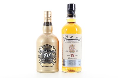 Lot 200 - CHIVAS REGAL 15 YEAR OLD AND BALLANTINE'S 15 YEAR OLD