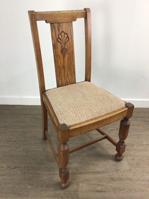 Lot 580 - FOUR OAK DINING CHAIRS