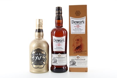 Lot 206 - CHIVAS REGAL 15 YEAR OLD AND DEWAR'S 12 YEAR OLD THE ANCESTOR