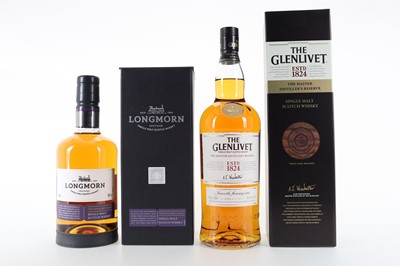 Lot 218 - LONGMORN DISTILLER'S CHOICE AND GLENLIVET MASTER DISTILLER'S RESERVE 1L