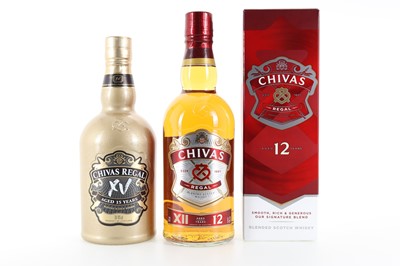 Lot 71 - CHIVAS REGAL 15 YEAR OLD 75CL AND 12 YEAR OLD 75CL