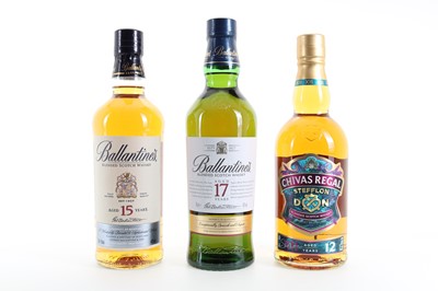 Lot 86 - BALLANTINE'S 17 YEAR OLD, 15 YEAR OLD AND CHIVAS REGAL 12 YEAR OLD STEFFLON DON