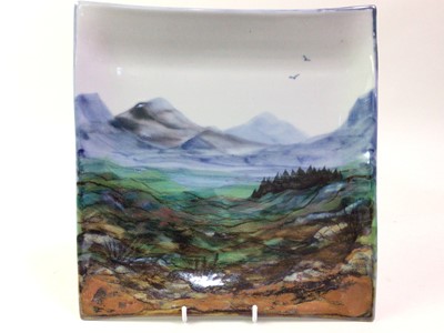 Lot 599 - HIGHLAND STONEWARE SQUARE DISH