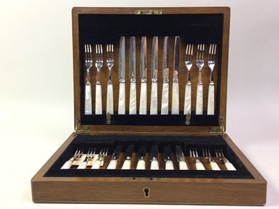 Lot 617 - SILVER PLATED CANTEEN OF CUTLERY