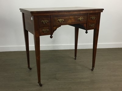 Lot 1328 - VICTORIAN INLAID ROSEWOOD TURNOVER CARD TABLE