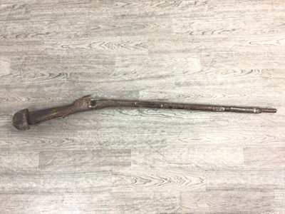 Lot 560 - MIDDLE EASTERN MATCHLOCK RIFLE