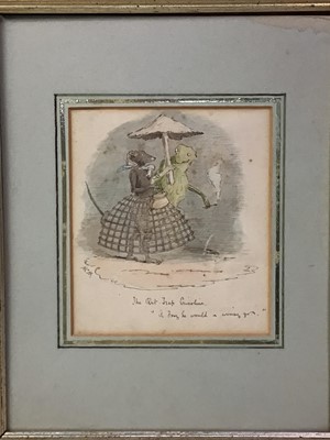 Lot 621 - VICTORIAN ILLUSTRATION IN PEN AND WATERCOLOUR