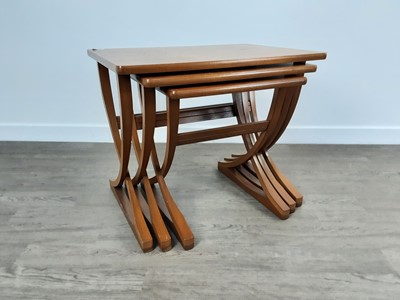 Lot 633 - NATHAN CITADEL MID CENTURY TEAK NEST OF THREE TABLES