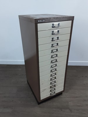 Lot 635 - BISLEY PAINTED FILING CABINET