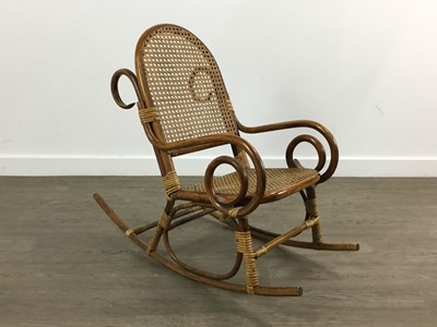 Lot 663 - CHILD'S BENTWOOD ROCKING CHAIR