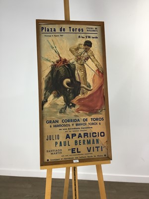 Lot 690 - VINTAGE SPANISH BULLFIGHTING POSTER