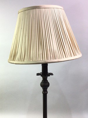 Lot 700 - TWO BRONZED METAL TABLE LAMPS