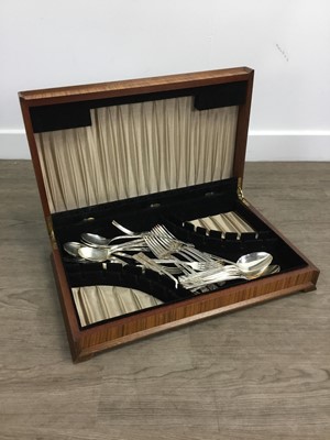 Lot 381 - PART CANTEEN OF SILVER PLATED CUTLERY