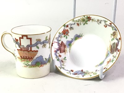 Lot 672 - SET OF SIX ROYAL WORCESTER CUPS AND SAUCERS