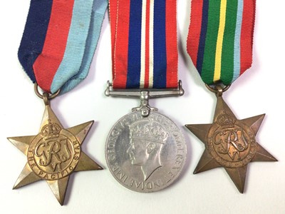 Lot 734 - GROUP OF THREE WAR MEDALS