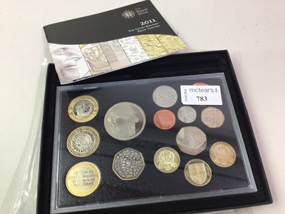 Lot 783 - 2011 ROYAL MINT UNITED KINGDOM PROOF COIN SET