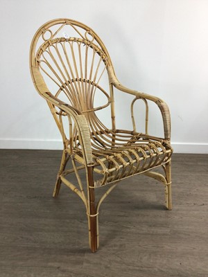 Lot 756 - PAIR OF MODERN BAMBOO CHAIRS