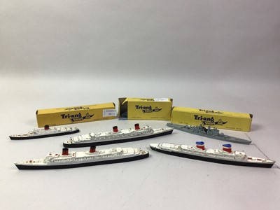 Lot 14 - GROUP OF TRIANG MINIC MODEL SHIPS