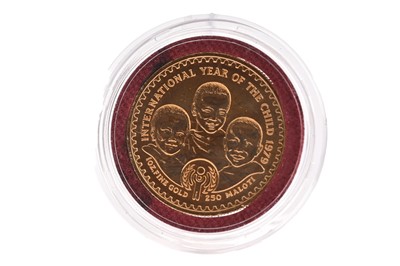 Lot 43 - KINGDOM OF LESOTHO GOLD INTERNATIONAL YEAR OF THE CHILD COIN