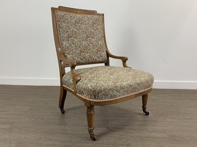 Lot 807 - LATE VICTORIAN ROSEWOOD NURSING CHAIR